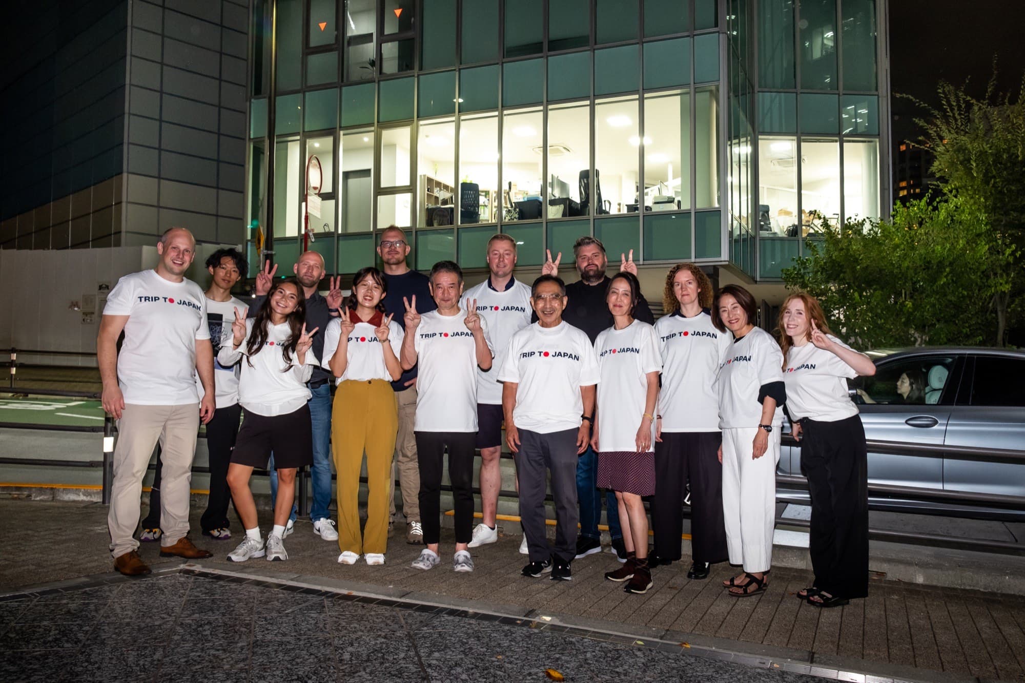The Trip To Japan team outside their Tokyo office
